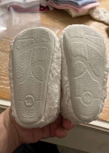 Beyaz Örgü Sıcak Patik (12-18ay/18 numara) - Görsel 2