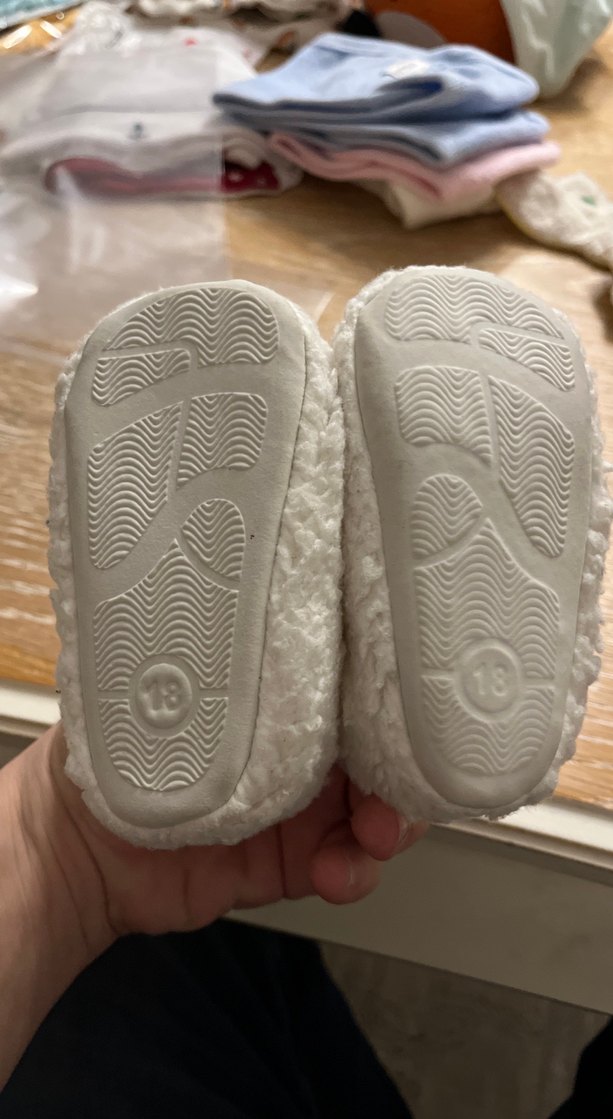 Beyaz Örgü Sıcak Patik (12-18ay/18 numara) - Görsel 2