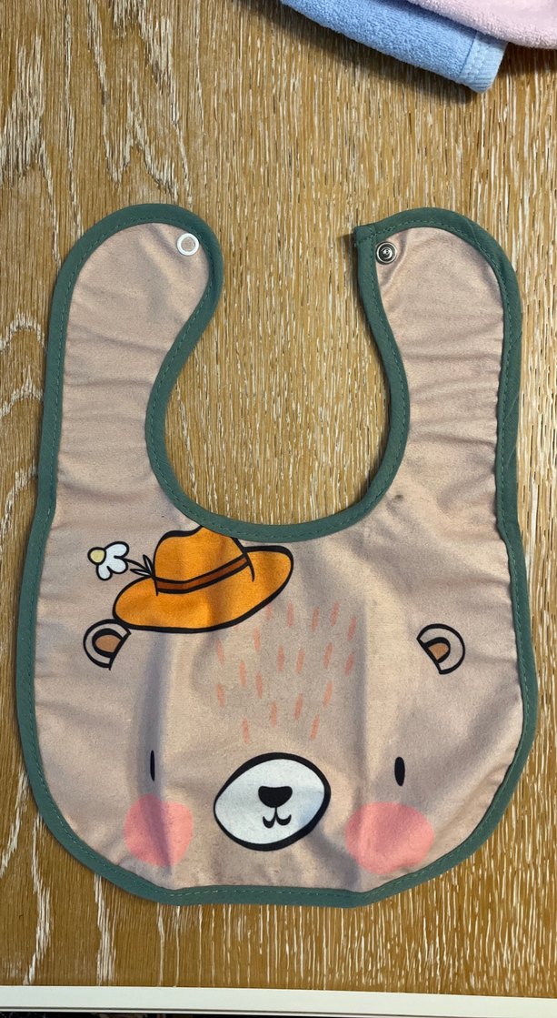 Pastel Renkli Baskılı Bebek Önlükleri 3lü Set - Görsel 2