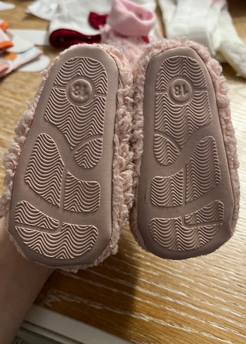 Kız Çocukları İçin Pembe Örgü Patik (6-12 ay/18 numara) - Görsel 2