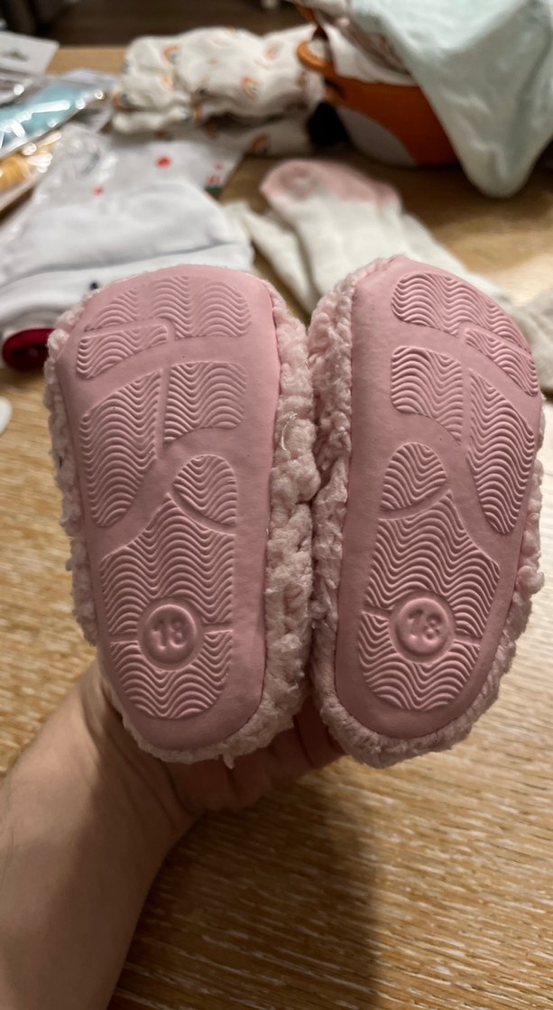 Kız Çocukları İçin Pembe Sıcak Patik (6-12ay/18 numara) - Görsel 2