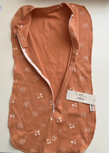 Baskılı Pastel Kahverengi Bebek Uyku Tulumu 0-3ay - Görsel 2