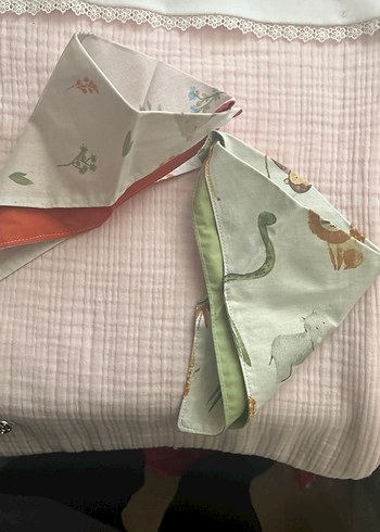 Pastel Desenli Bebek Önlüğü(2li) - Görsel 3