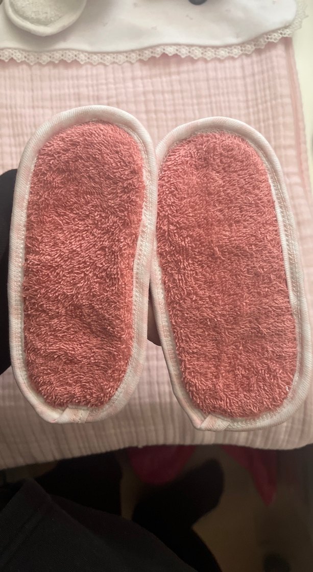 Kız Çocuk Pembe Nakışlı Banyo Sonrası Terliği (12-18ay) - Görsel 2