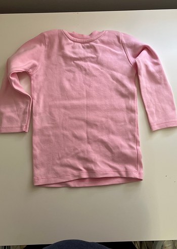 Pembe Kız Çocuk Uzun Kollu İçlik 3yaş - Görsel 2