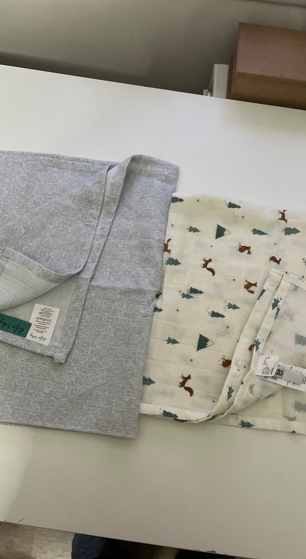 Muslin Puset Örtüsü,Gri ve Krem Renklerde Desenli
60x60 ve 70x70 - Görsel 2