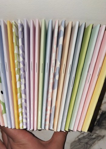 Pastel Renkli Çoklu Defter Seti