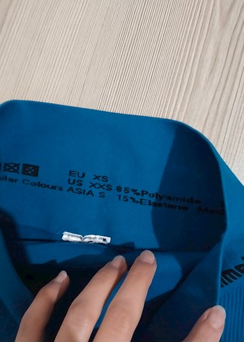 Mavi Hummel Kadın Tayt, Elastik ve İnce Kesim - Görsel 2