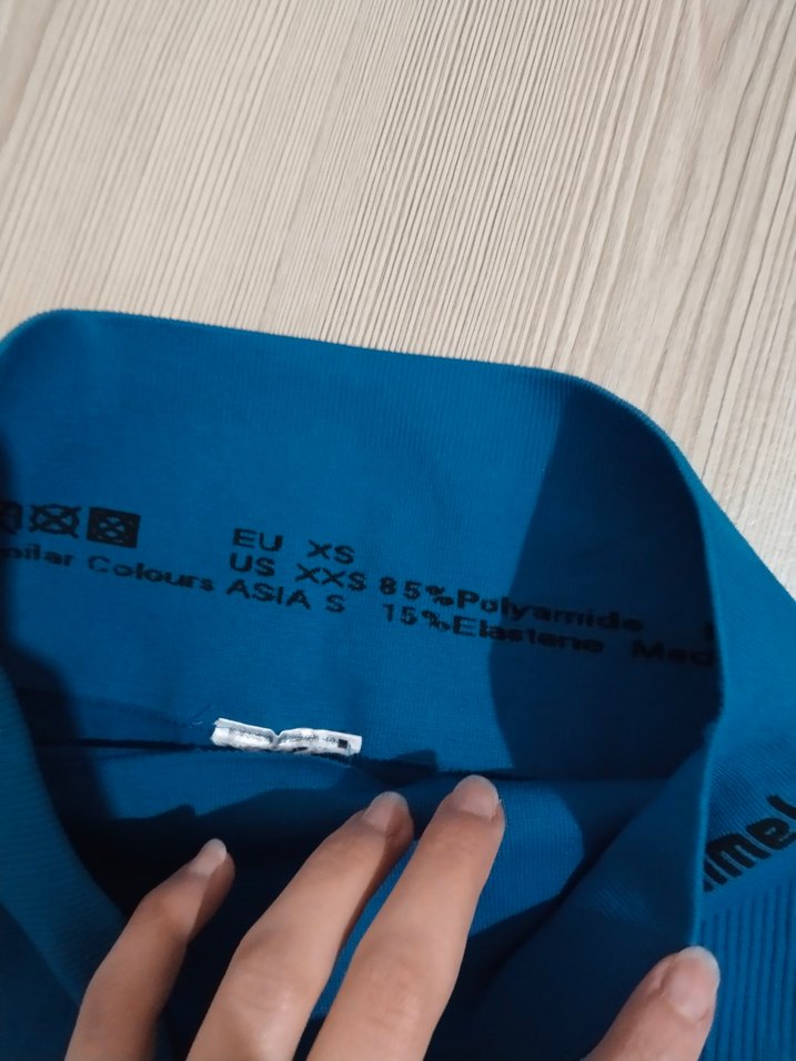 Mavi Hummel Kadın Tayt, Elastik ve İnce Kesim - Görsel 2