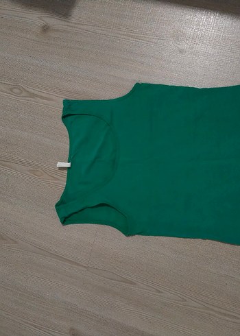 Yeşil kare yaka kalın askılı badi - Görsel 2