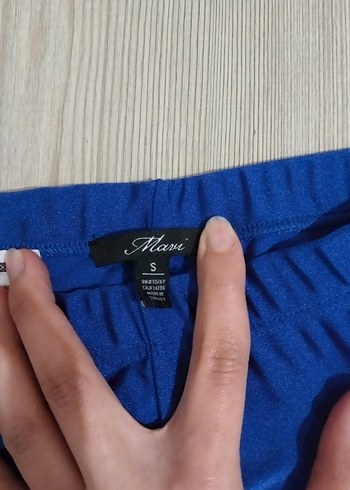 Kadın Lacivert Dar Kesim Midi Tayt - Görsel 2