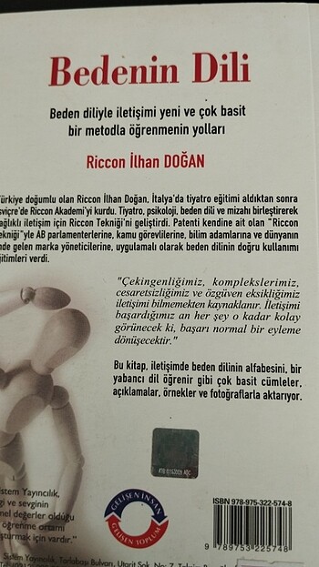 Bedenin Dili-Sessiz İletişim -Riccon İlhan Doğan Neden Diliyle i