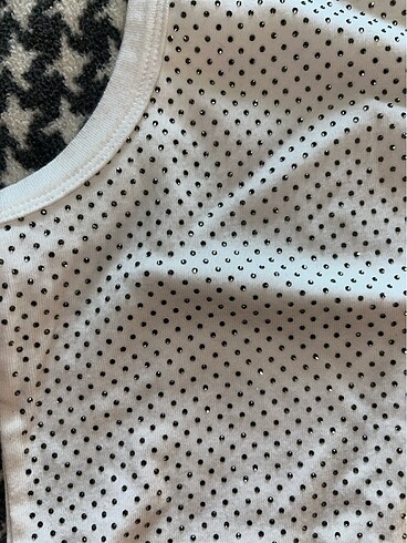 Mango Mango taşlı crop body