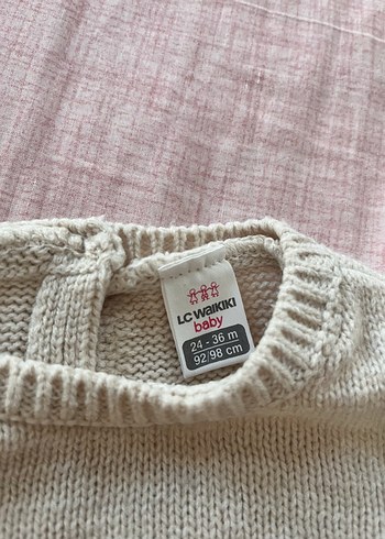 LC Waikiki Gri Nakışlı Triko Bebek Kız Takımı