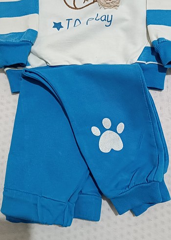 Mavi Erkek Bebek Uzun Kollu Takım - Görsel 5