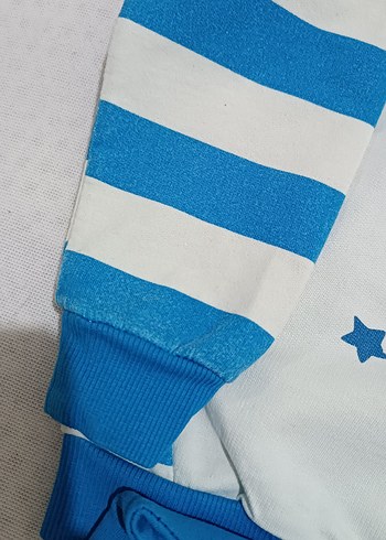 Mavi Erkek Bebek Uzun Kollu Takım - Görsel 2