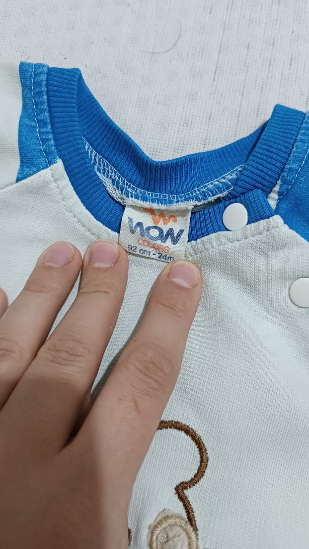 Mavi Erkek Bebek Uzun Kollu Takım - Görsel 3