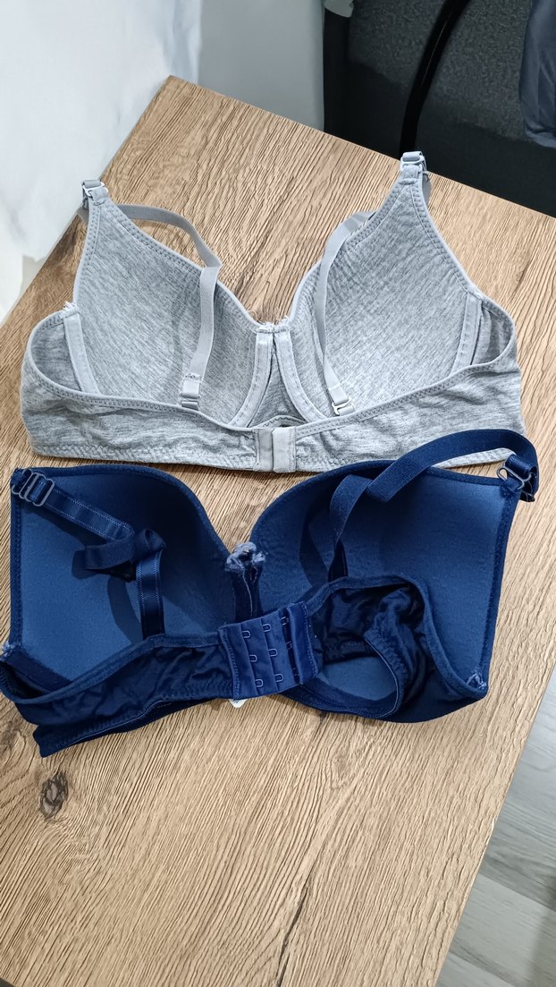 Gri ve Lacivert Rahat Sütyen Seti - Görsel 3