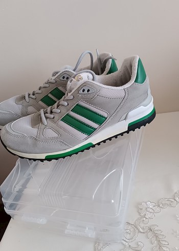 Yeşil Şeritli Gri Kadın Spor Ayakkabı - Görsel 4