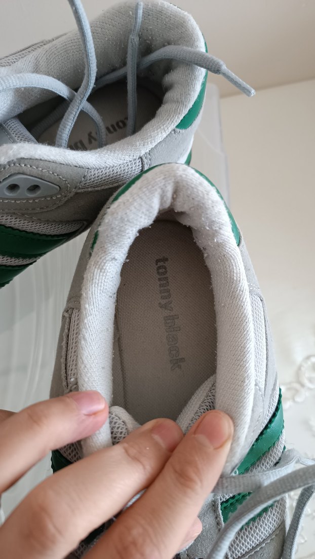 Yeşil Şeritli Gri Kadın Spor Ayakkabı - Görsel 5