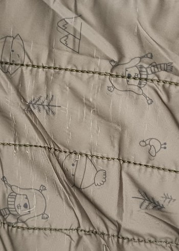 Haki  Fermuarlı Erkek Bebek Kayak Tulumu - Görsel 5