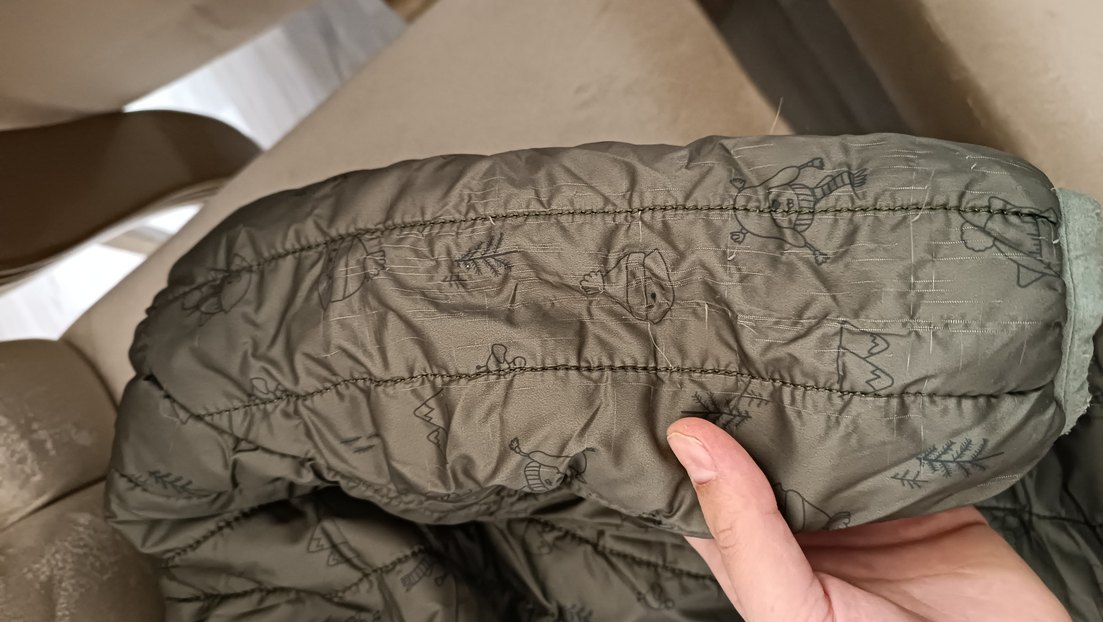 Haki  Fermuarlı Erkek Bebek Kayak Tulumu - Görsel 4