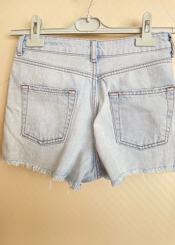 34 Beden mavi Renk Topshop Rahat Kesim Mini Denim Şort