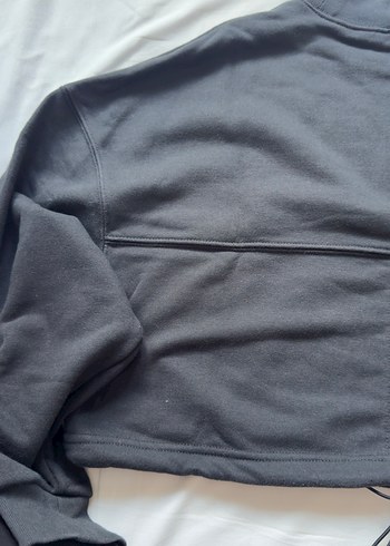 xs Beden Yüksek Yakalı Kadın Sweatshirt