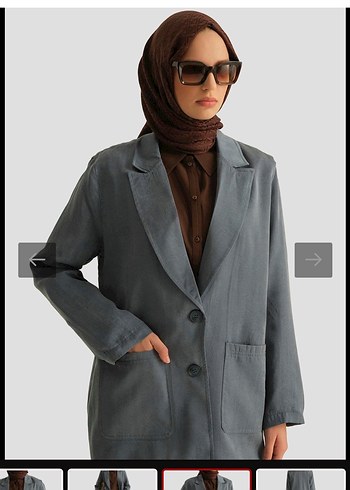 Lacivert Kadın Regular Fit Midi Blazer