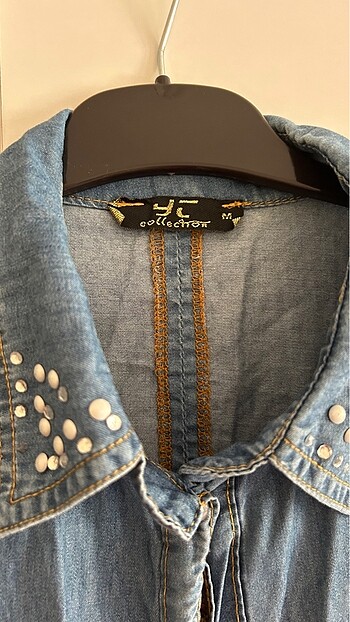 Desenli, yaka ve cep detaylı gömlek - Görsel 2