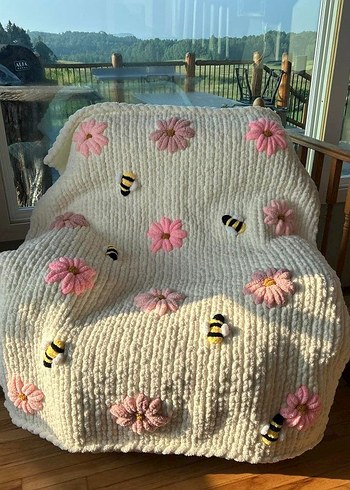 puffy Örgü Çocuk Battaniyesi - Görsel 2