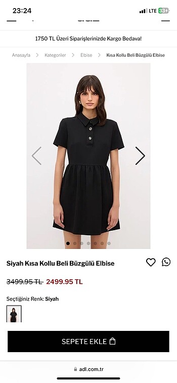 Adil Işık Adil Işık kısa kollu beli büzgülü elbise