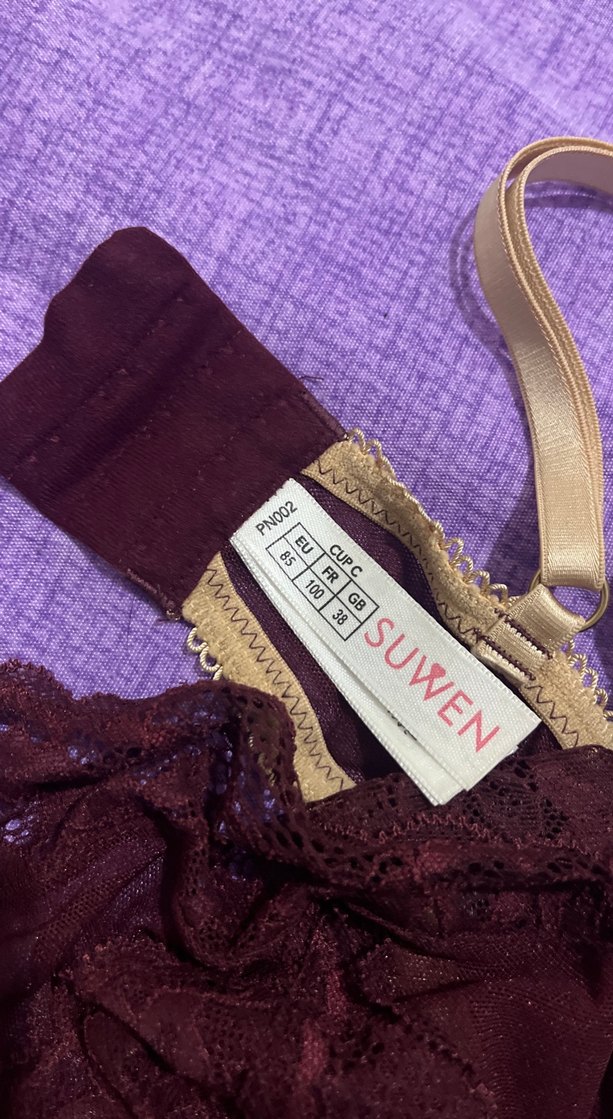 Bordo Vintage Dantel Sütyen - Görsel 2