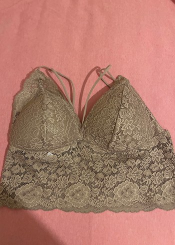 Bej Dantel Bohem Bralet