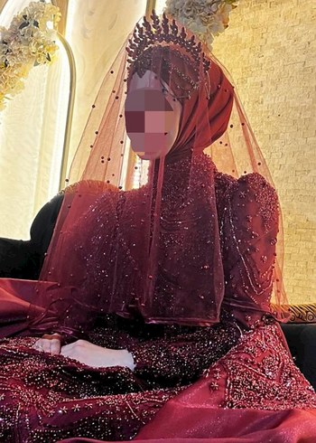 Kına Tacı Bordo - Görsel 4