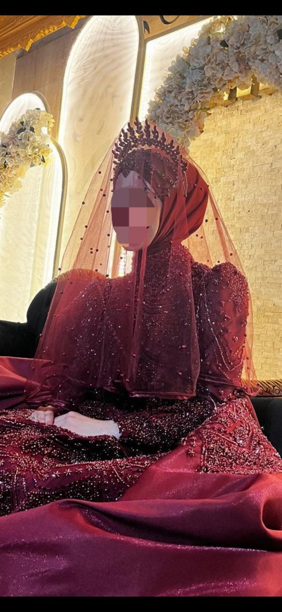 Kına Tacı Bordo - Görsel 4