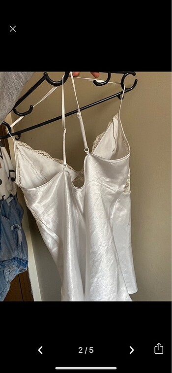 Saten dantelli bluz - Görsel 2