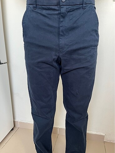 zara lacivert kumaş pantolon