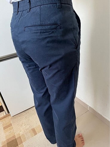 s Beden zara lacivert kumaş pantolon