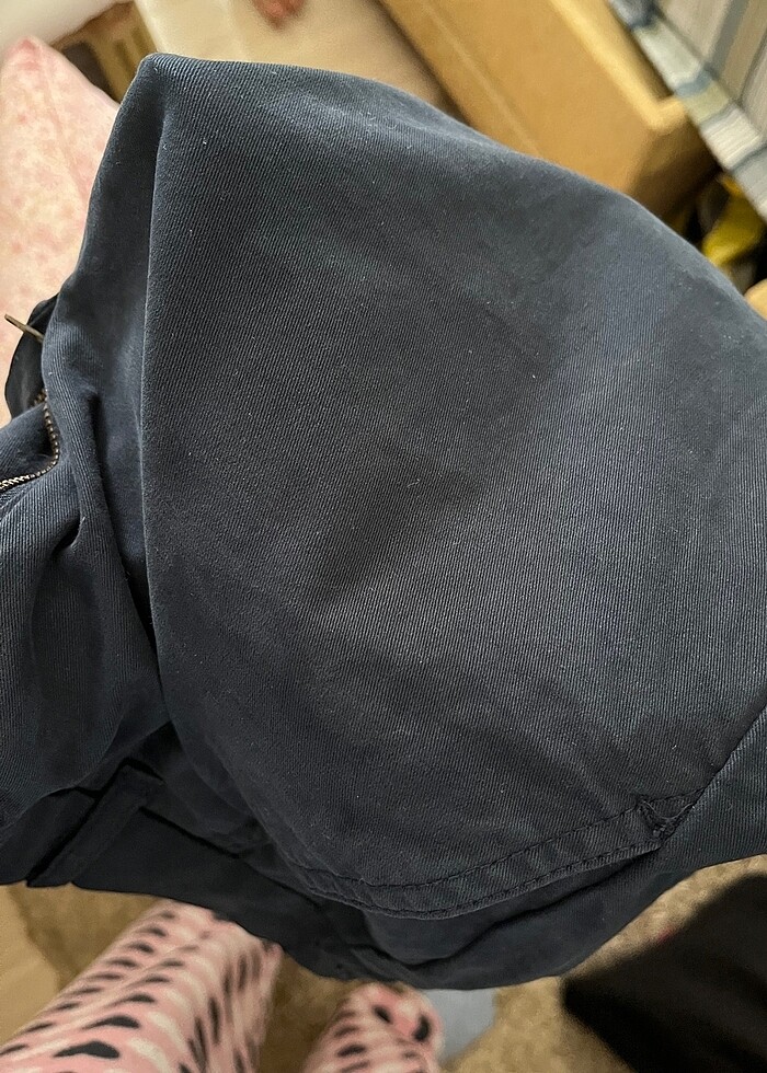 zara lacivert kumaş pantolon - Görsel 5