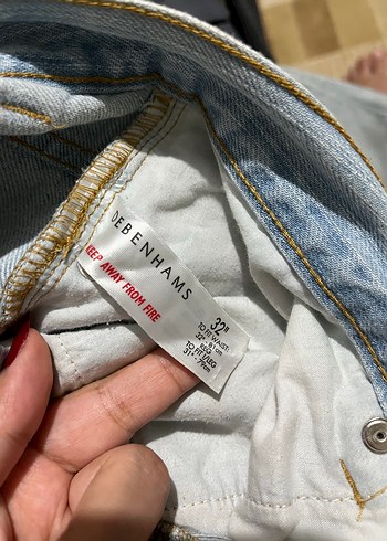 32 Beden Açık Mavi Regular Fit Jean