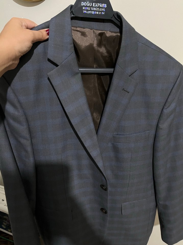 Ekose Desenli Erkek Takım Elbise - Görsel 2