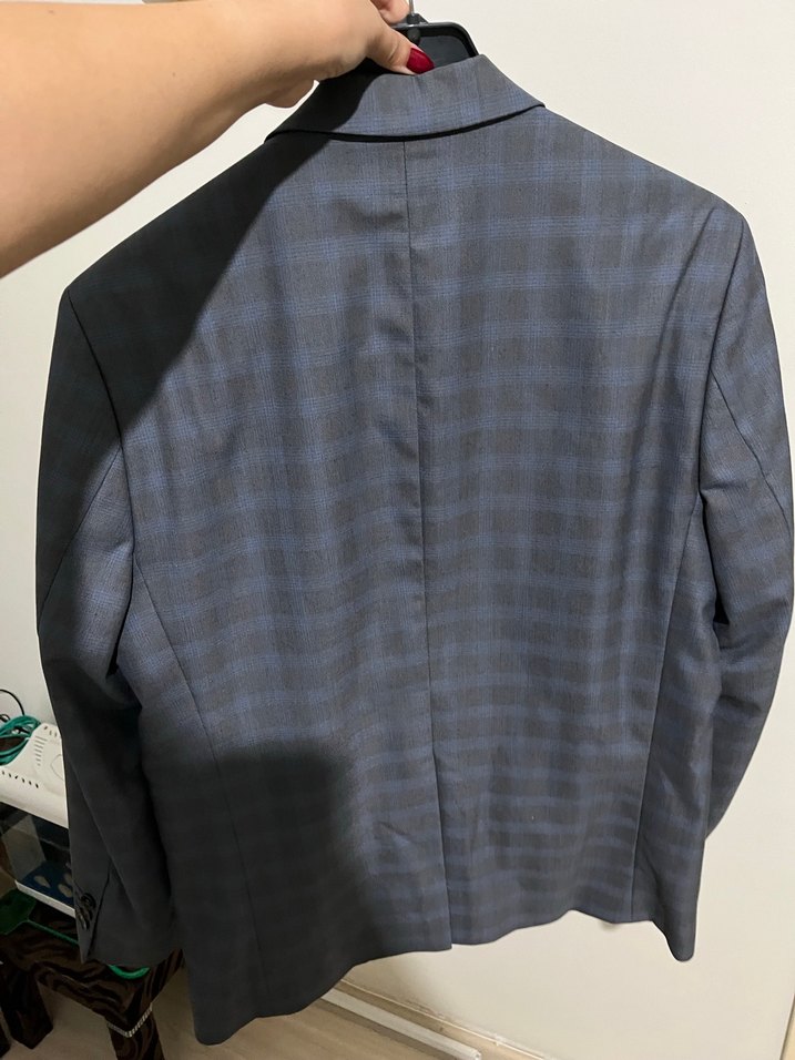 Ekose Desenli Erkek Takım Elbise - Görsel 4