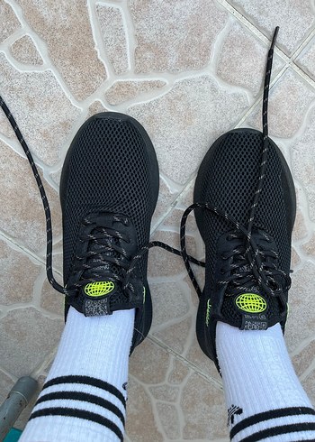 Erkek Siyah Bağcıklı Spor Ayakkabı - Görsel 4