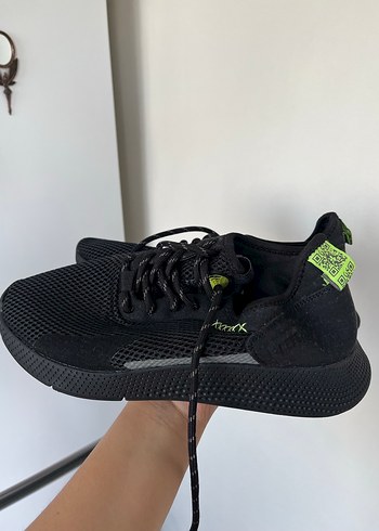 Erkek Siyah Bağcıklı Spor Ayakkabı - Görsel 11