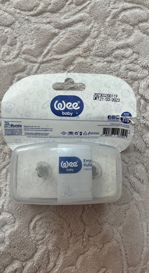 Wee Baby Pastel Sevimli Hayvanlar Emzik Seti - Görsel 2
