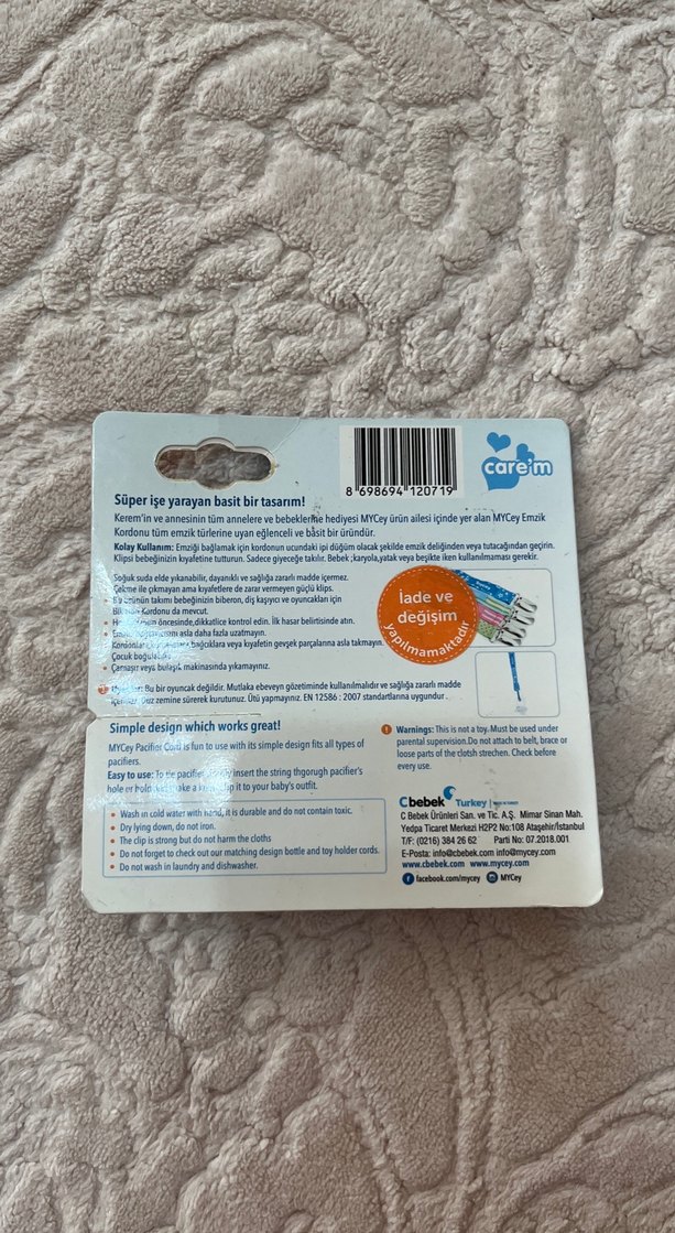 Mycey Emzik Kordonu - Gri Pastel - Görsel 2