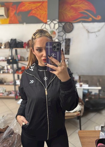 Calvin Klein Calvin klein erkek Kadın Siyah Spor yağmurluk Ceket