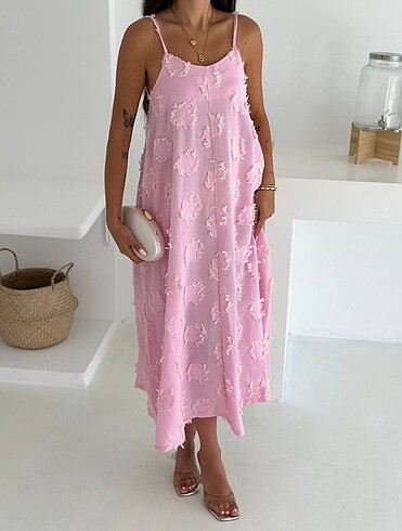 Zara model keten elbise
