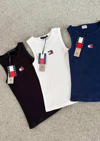 Tommy Hilfiger Tommy lacivert askılı crop